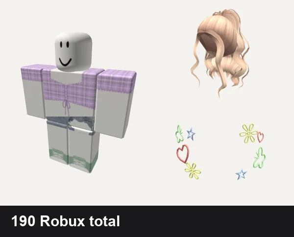 Aesthetic Roblox outfits under 200 Robux: Aesthetic purple blouse, christmas y2k cottage core green sage vintage, Blonde Aesthetic Curly High Ponytail, 80s Aesthetic Stickers