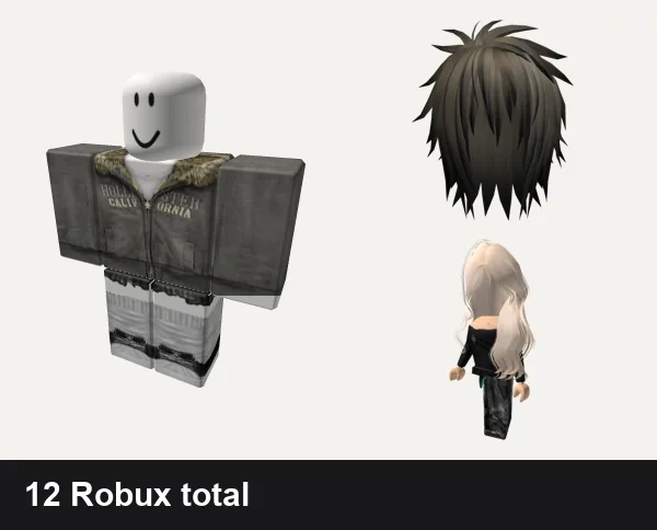 Emo Roblox outfits under 100 Robux: 2000 y2k winter emo, y2k graveyard outfit grey silver star vkei, Emo Boy Hair, Emo girl Avatar