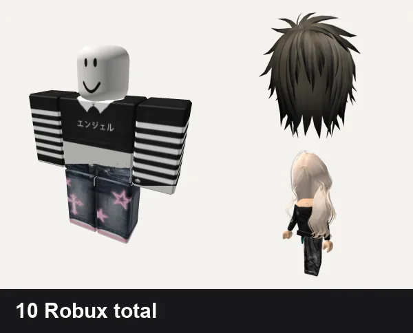 Emo Roblox outfits under 50 Robux: ✅ black y2k cross cyber tank da hood emo stripe, pink star y2k cyber jeans emo da hood cross barbie, Emo Boy Hair, Emo girl Avatar