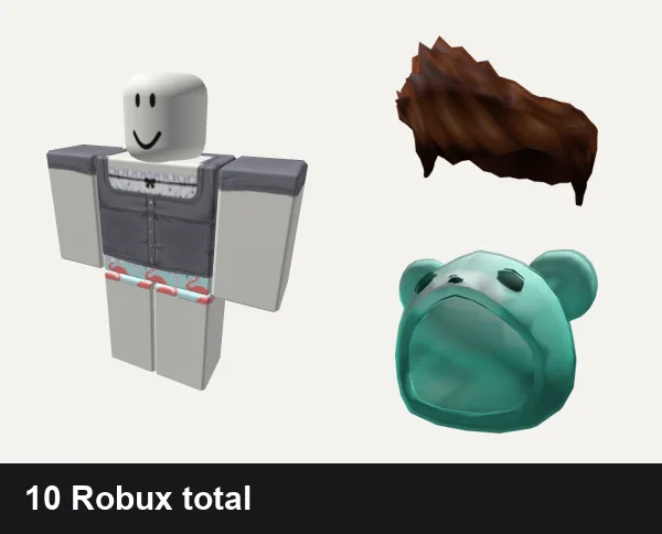 Almost free Preppy Roblox outfits: ♡︎ _ preppy grey button up blouse, ✿preppy flamingo swimsuit, Brown Charmer Hair, Preppy Teal Tie-dye Bear Hood