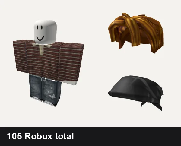 Streetwear outfit under 200 Robux: Streetwear, y2k grunge swag punk cyber streetwear vamp emo ok, Pal Hair, Hair Bandana (Splinter Camo)
