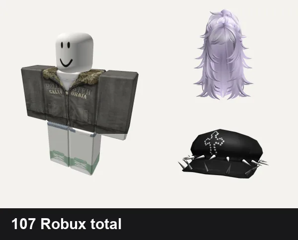 Y2K Roblox outfit ideas: 2000 y2k winter emo, christmas y2k cottage core green sage vintage, Y2K Messy Half Up Hair (Lavender), Y2K Spikey Beret