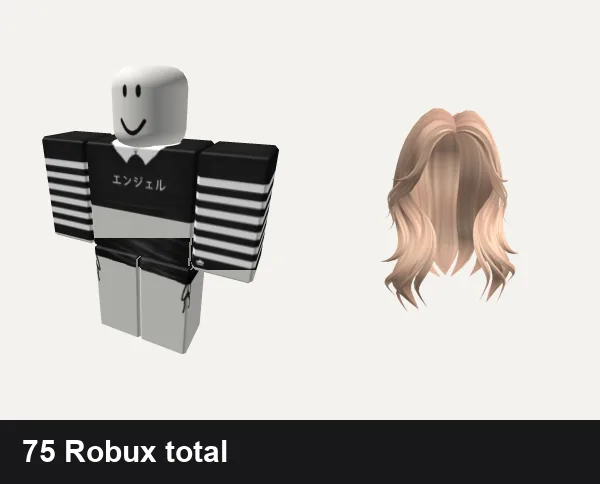 Y2K Roblox outfits under 100 Robux: ✅ black y2k cross cyber tank da hood emo stripe, Black Silk Mini Dress necklace jeans y2k goth, Y2K Layered Wolfcut (Blonde)