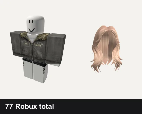 Y2K Roblox outfits under 100 Robux: 2000 y2k winter emo, Black Silk Mini Dress necklace jeans y2k goth, Y2K Layered Wolfcut (Blonde)