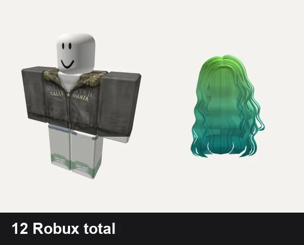 Y2K Roblox outfits under 50 Robux: 2000 y2k winter emo, christmas y2k cottage core green sage vintage, Y2K Green/Blue Long Hair